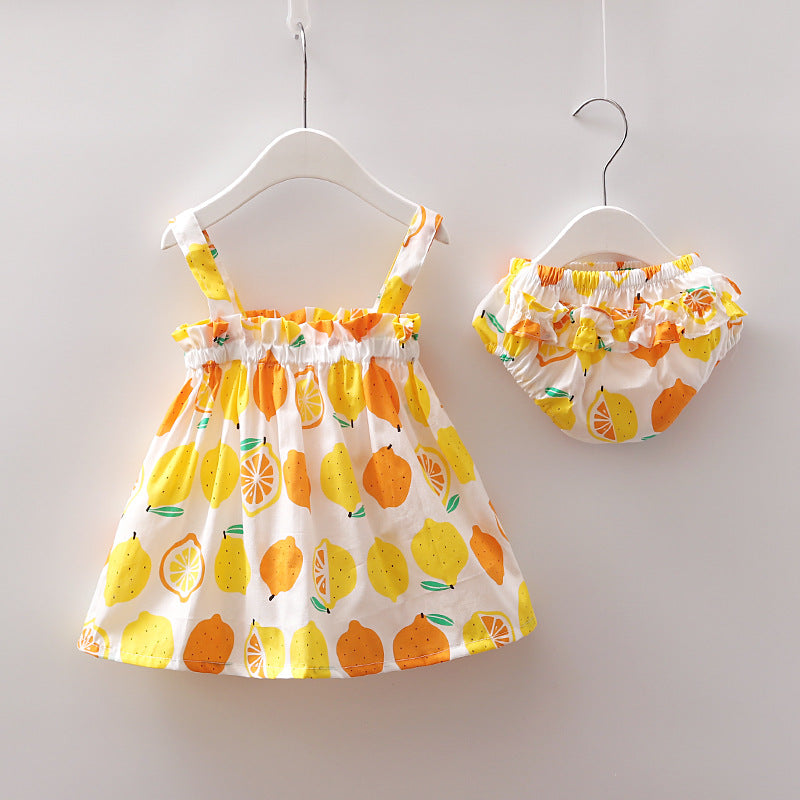 Newborn Baby Girls Clothes Sleeveless Dress Sets