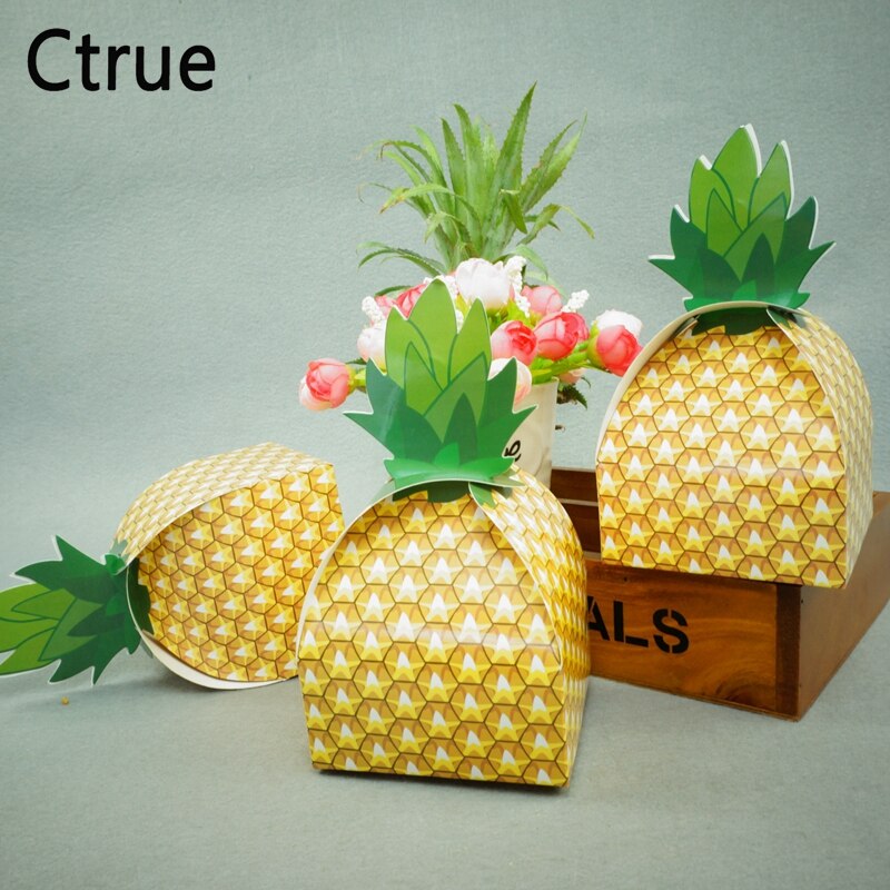 Pineapple shape candy box cookies box baby shower
